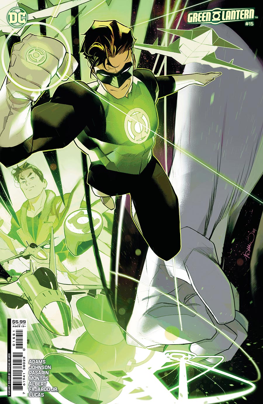 Green Lantern Vol 8 #15 Cover C Variant Simone Di Meo Card Stock Cover (Absolute Power Tie-In)