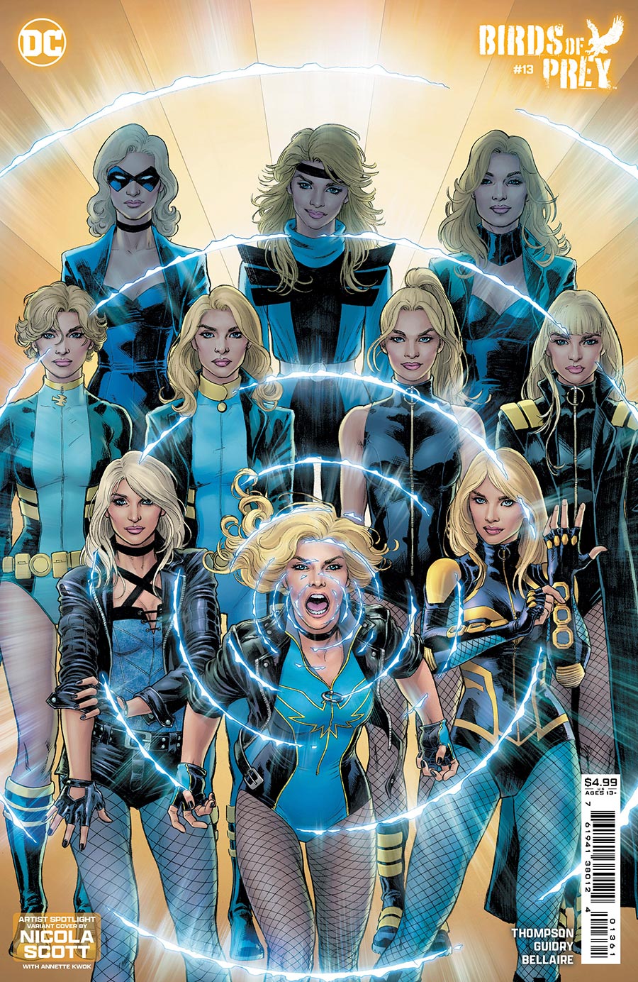 Birds Of Prey Vol 5 #13 Cover D Variant Nicola Scott Artist Spotlight Card Stock Cover