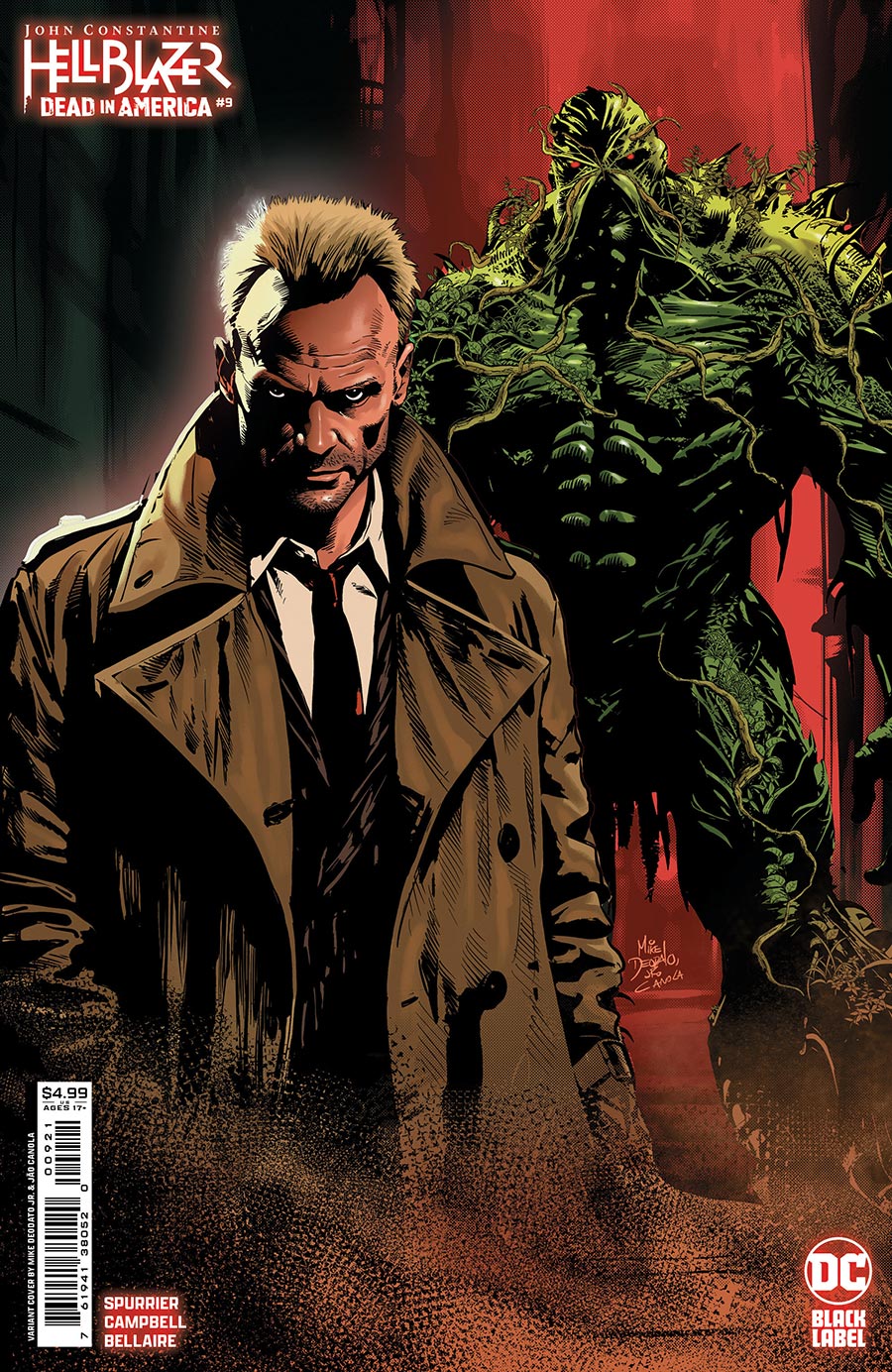 John Constantine Hellblazer Dead In America #9 Cover B Variant Mike Deodato Jr Cover