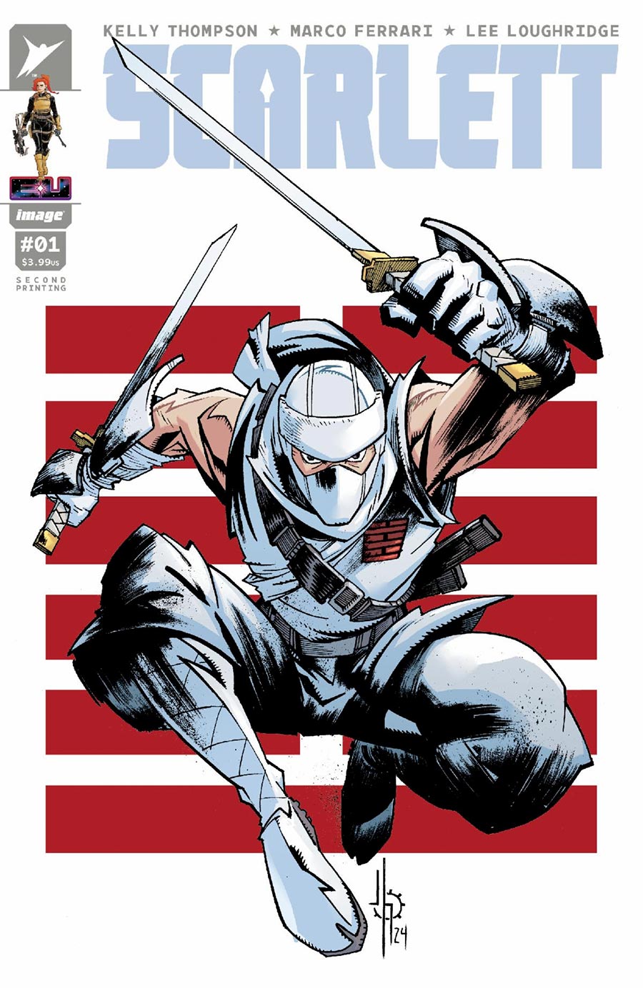 Scarlett (GI Joe) #1 Cover L 2nd Ptg B Jason Howard Storm Shadow Variant Cover