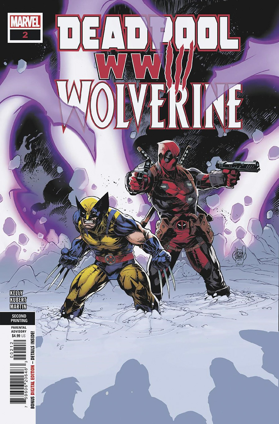 Deadpool & Wolverine WWIII #2 Cover D 2nd Ptg Adam Kubert Variant Cover