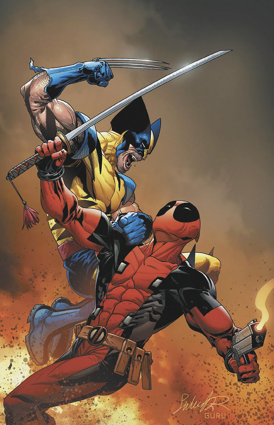 Deadpool & Wolverine WWIII #2 Cover E 2nd Ptg Incentive Salvador Larroca Virgin Variant Cover