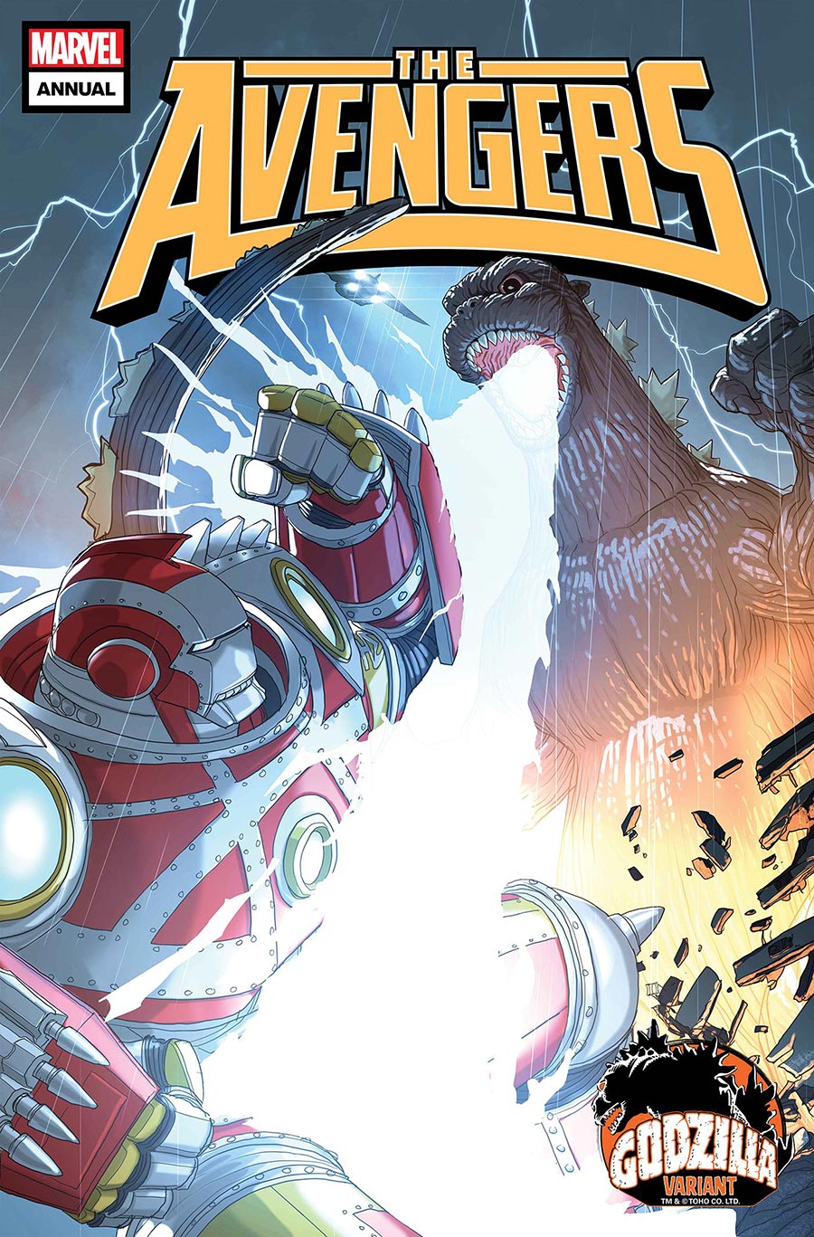 Avengers Vol 8 Annual (2024) #1 (One Shot) Cover C Variant Pete Woods Godzilla Cover (Infinity Watch Part 9)