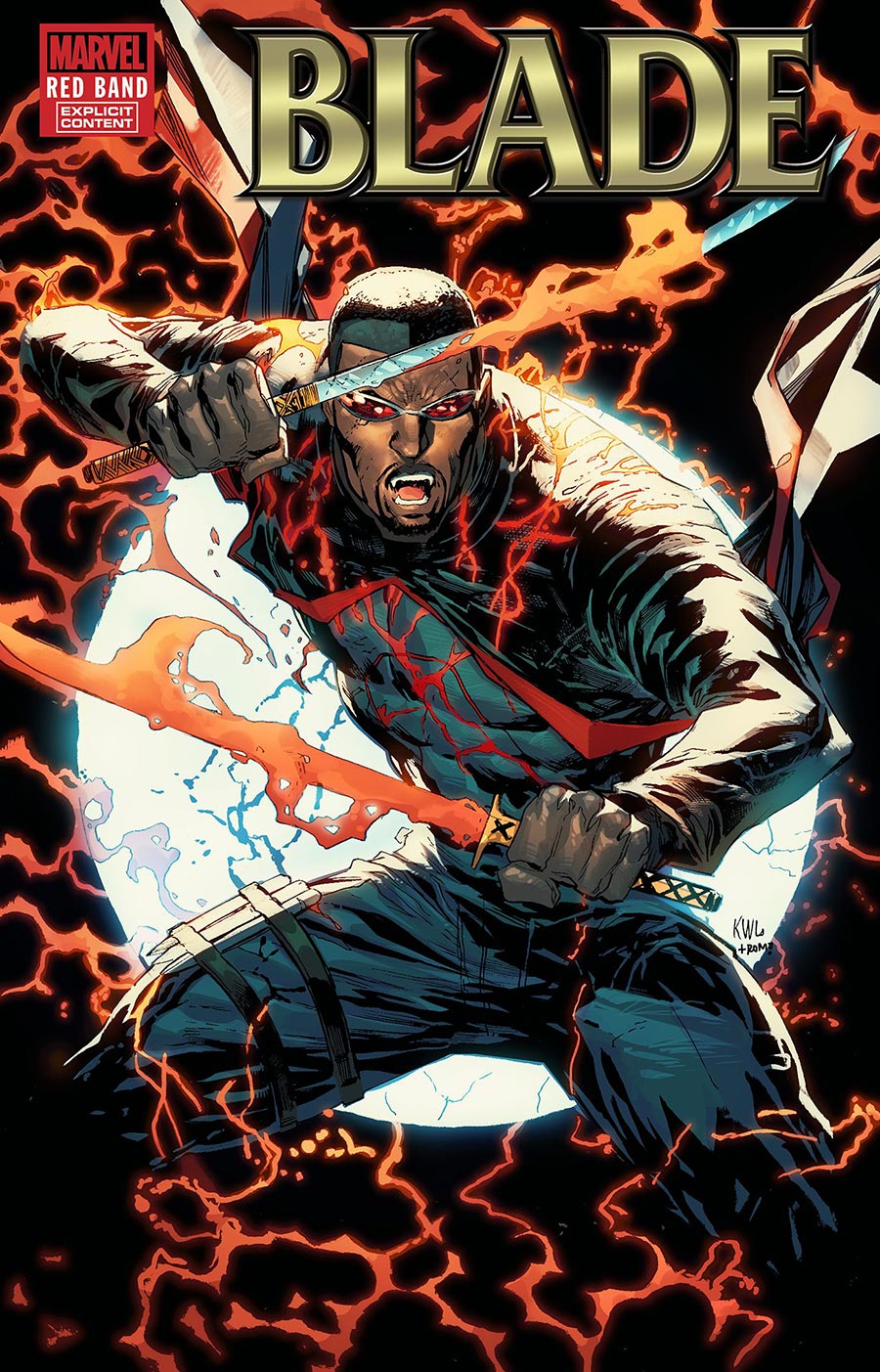 Blade Red Band #1 Cover C Variant Ken Lashley Red Foil Cover With Polybag