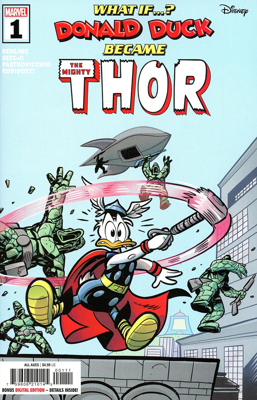 Marvel & Disney What If Donald Duck Became Thor #1 (One Shot) Cover A Regular Lorenzo Pastrovicchio Cover