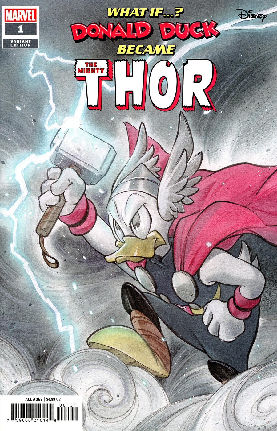 Marvel & Disney What If Donald Duck Became Thor #1 (One Shot) Cover C Variant Peach Momoko Cover