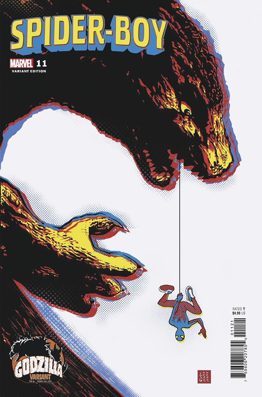 Spider-Boy #11 Cover B Variant Lee Garbett Godzilla Cover (Limit 1 Per Customer)