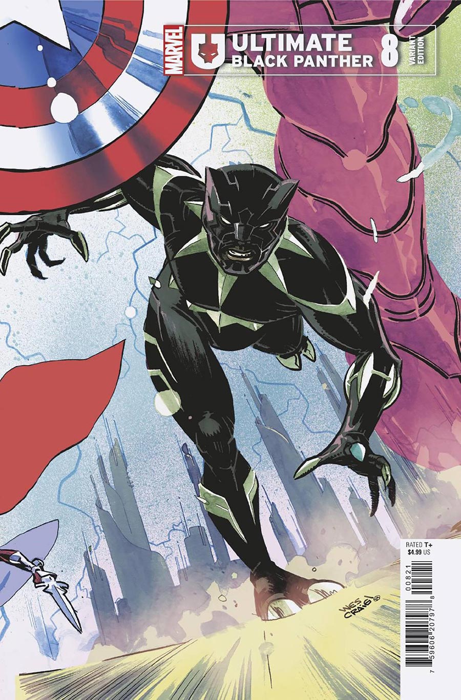 Ultimate Black Panther #8 Cover B Variant Wes Craig Connecting Cover