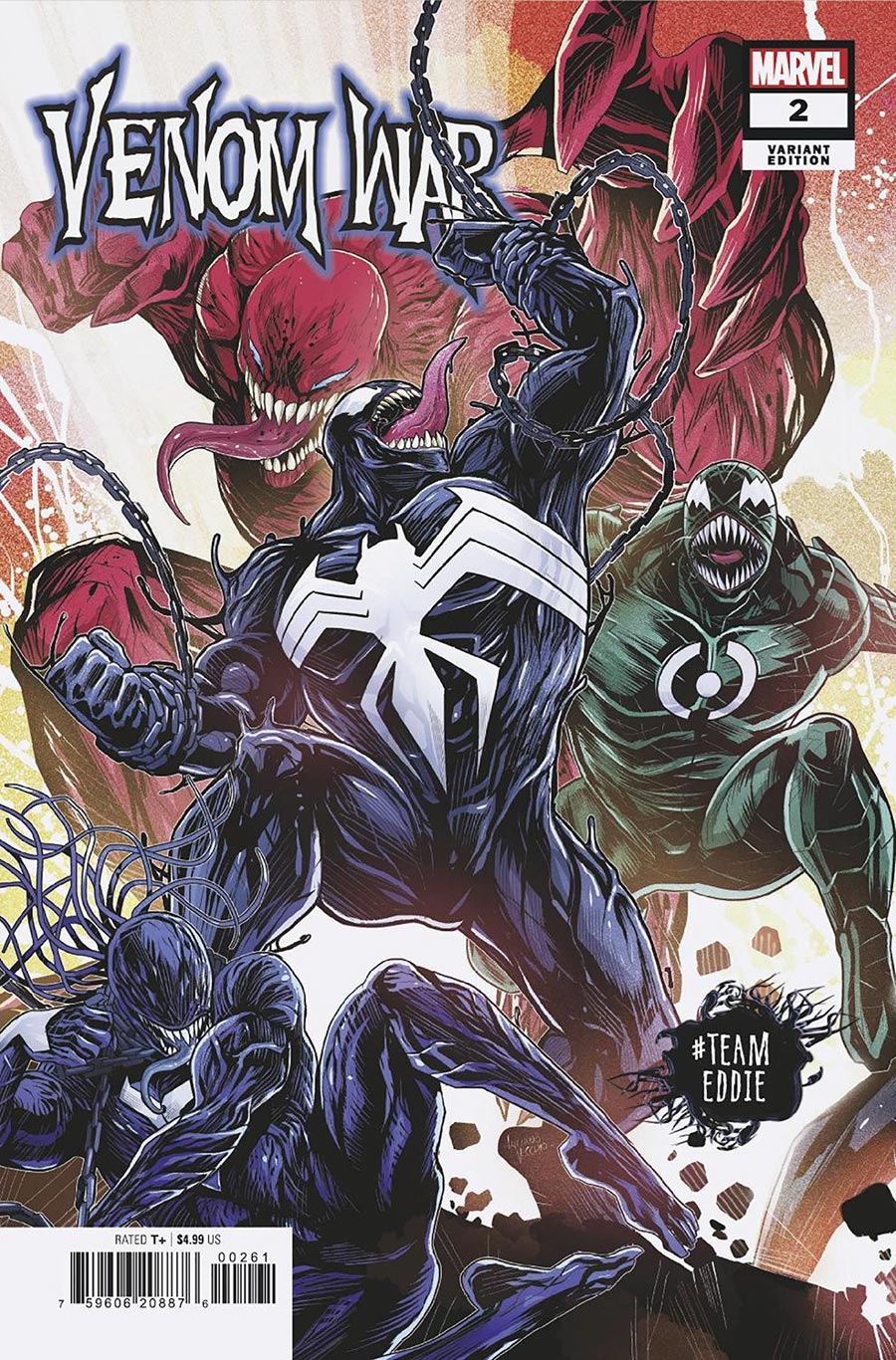 Venom War #2 Cover B Variant Luciano Vecchio TeamEddie Cover