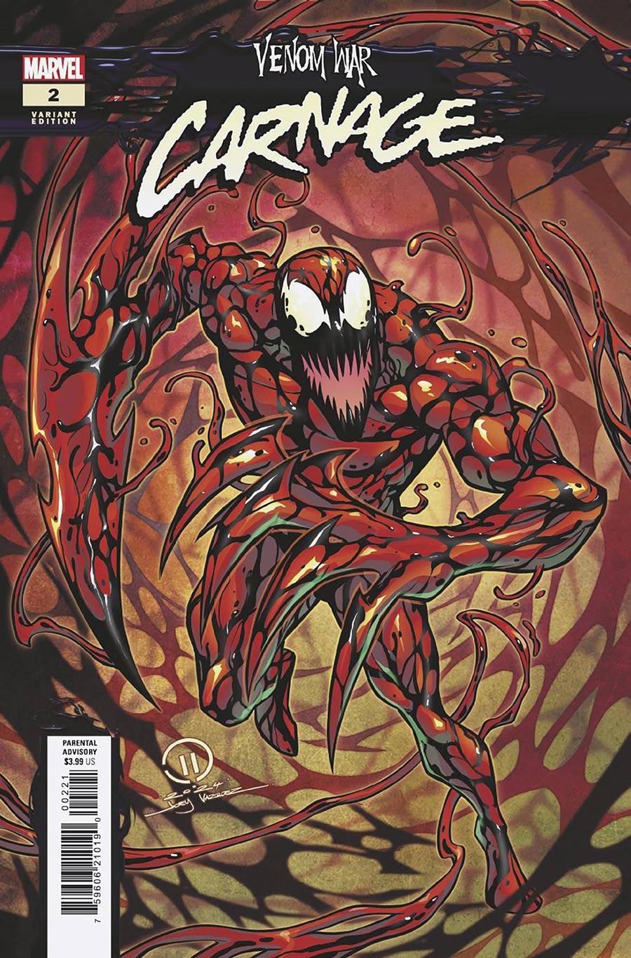 Venom War Carnage #2 Cover B Variant Joey Vazquez Cover