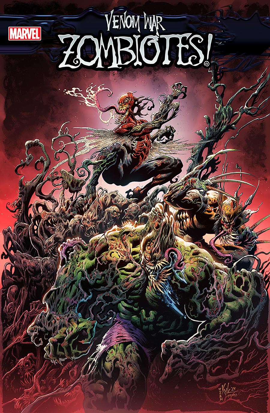 Venom War Zombiotes #2 Cover B Variant Kyle Hotz Cover