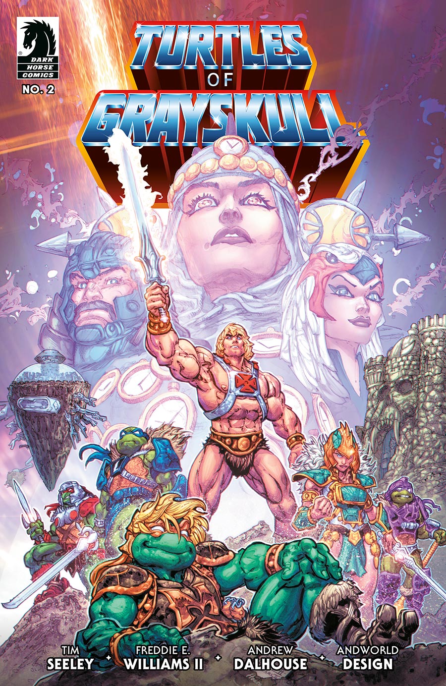 Masters Of The Universe Teenage Mutant Ninja Turtles Turtles Of Grayskull #2 Cover A Regular Freddie E Williams II Cover