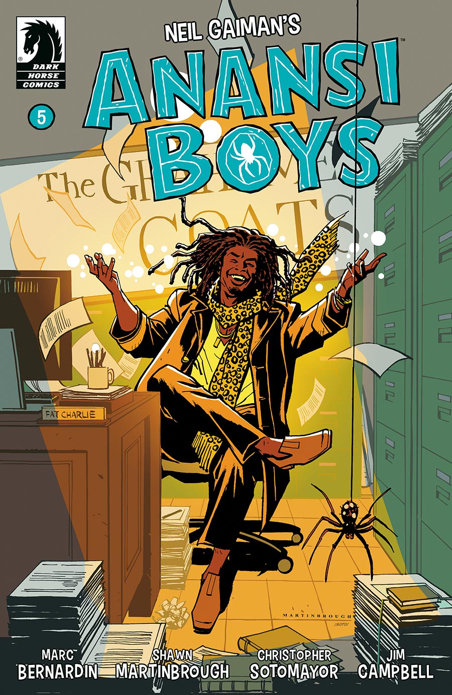 Neil Gaimans Anansi Boys I #5 Cover B Variant Shawn Martinbrough Cover