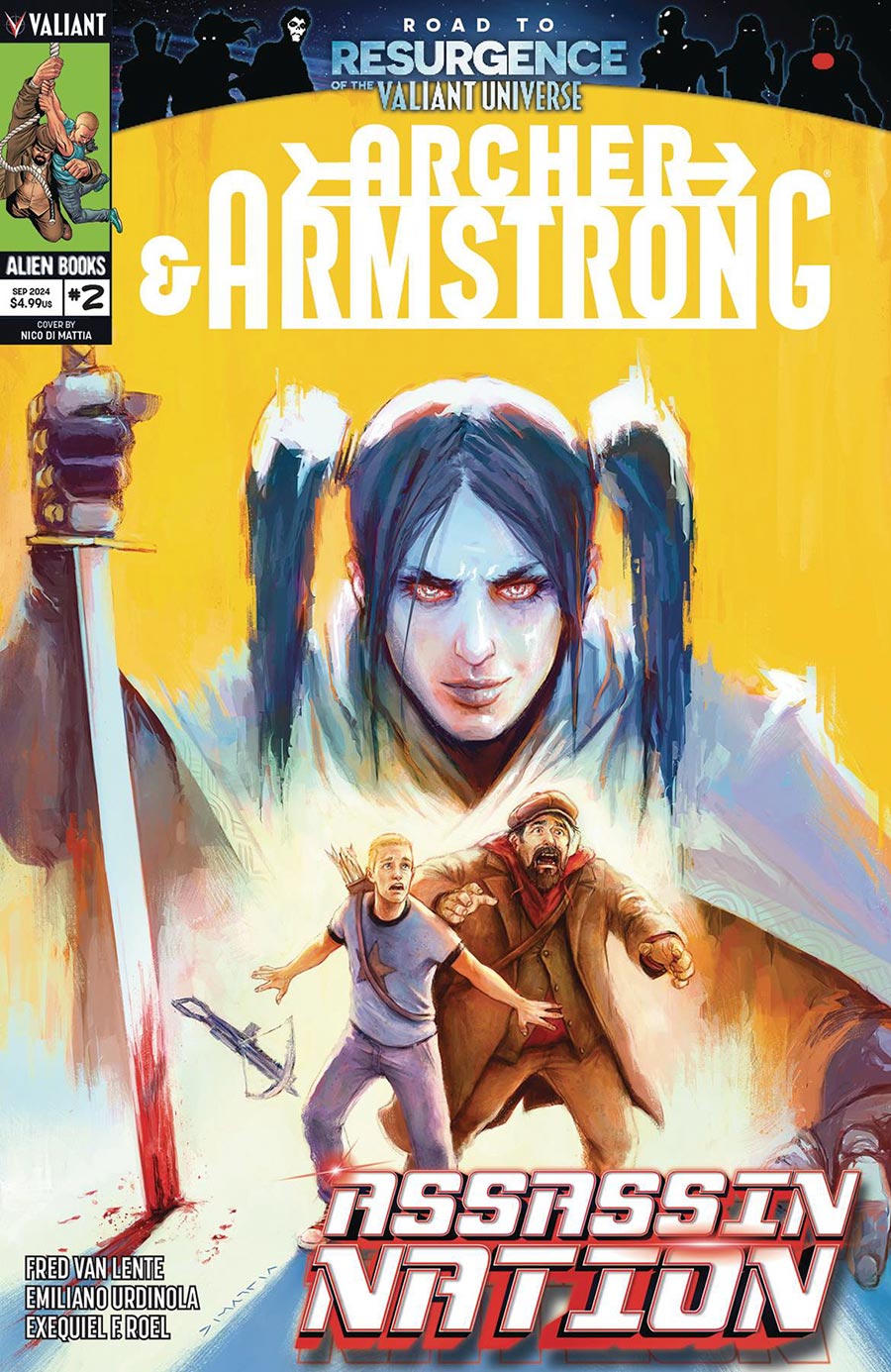 Archer & Armstrong Assassin Nation #2 Cover A Regular Nico Di Mattia Cover (Resurgence Of The Valiant Universe Prelude)