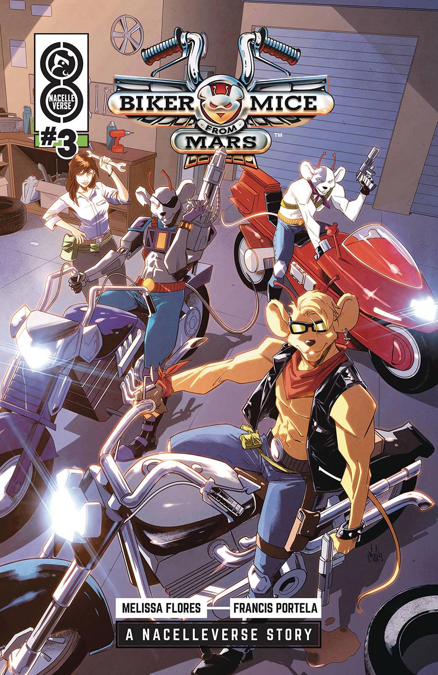 Biker Mice From Mars Vol 2 #3 Cover B Variant Marco Renna & Andrew Dalhouse Cover