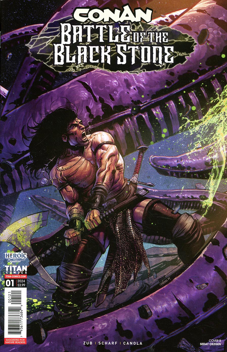 Conan The Barbarian Battle Of The Black Stone #1 Cover B Variant Sedat Oezgen Cover