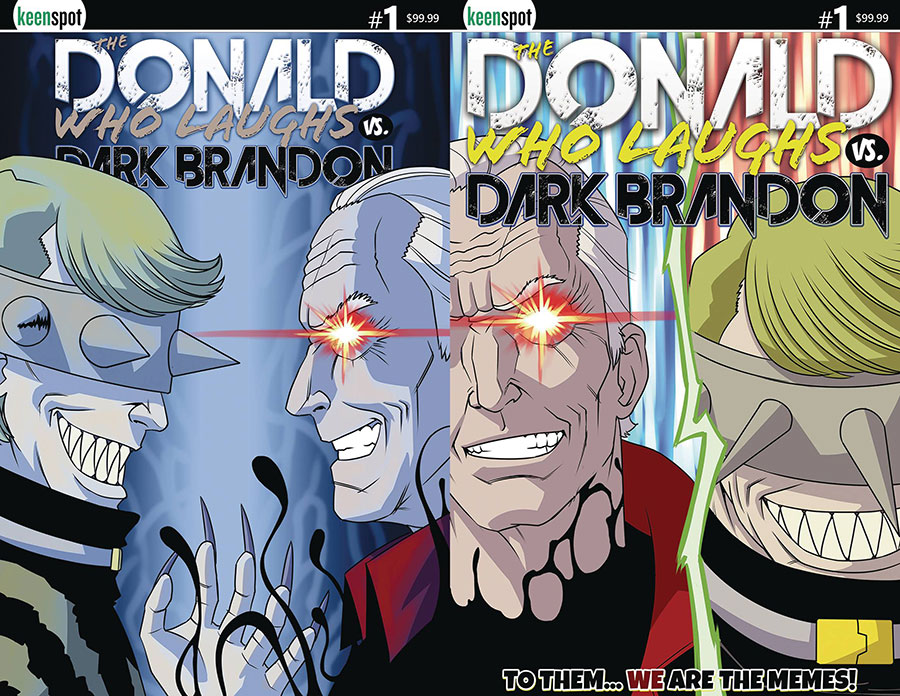 Donald Who Laughs vs Dark Brandon #1 Cover G Variant Shawn Remulac Metal Flip Cover