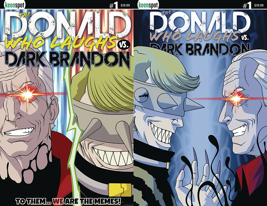 Donald Who Laughs vs Dark Brandon #1 Cover H Variant Shawn Remulac Holofoil Flip Cover