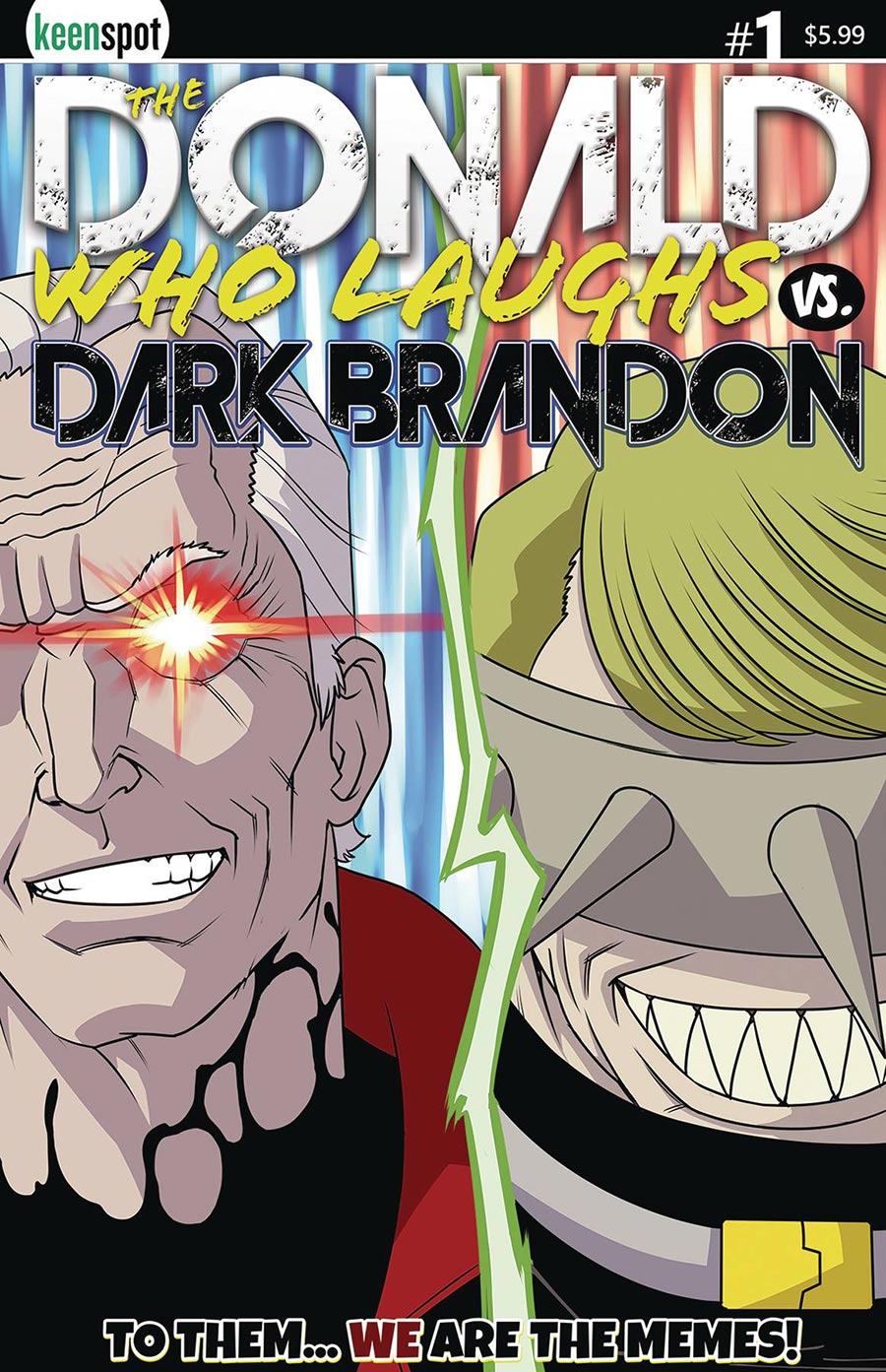 Donald Who Laughs vs Dark Brandon #1 Cover A Regular Shawn Remulac Face Off Cover