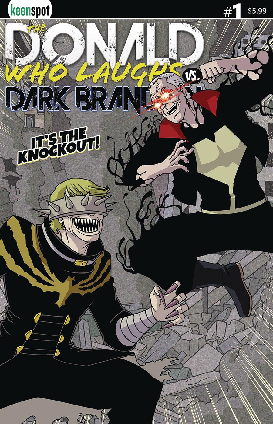 Donald Who Laughs vs Dark Brandon #1 Cover B Variant Shawn Remulac Its The Knockout Cover