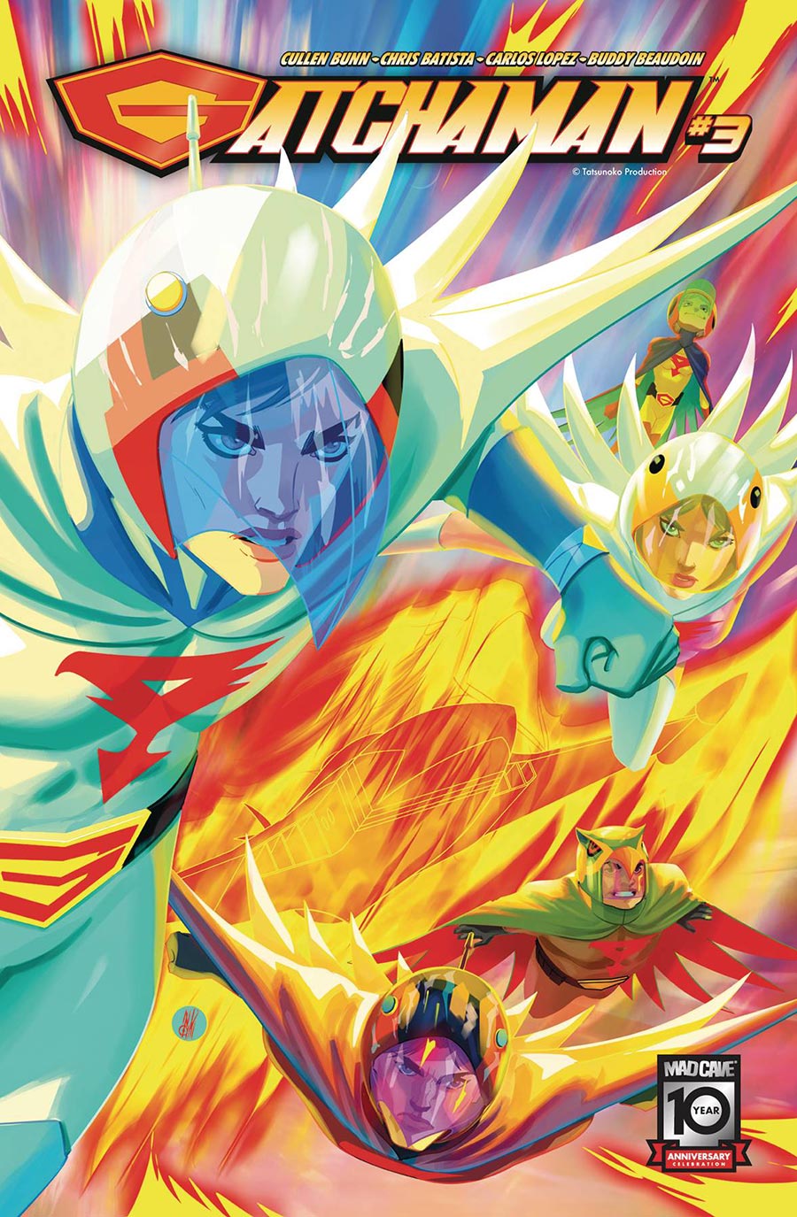 Gatchaman #3 Cover A Regular Inaki Miranda Cover