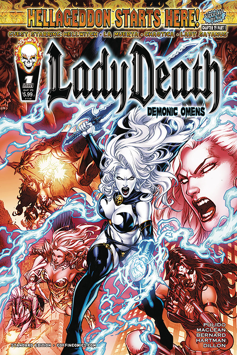 Lady Death Demonic Omens #1 Cover A Regular Diego Bernard Cover