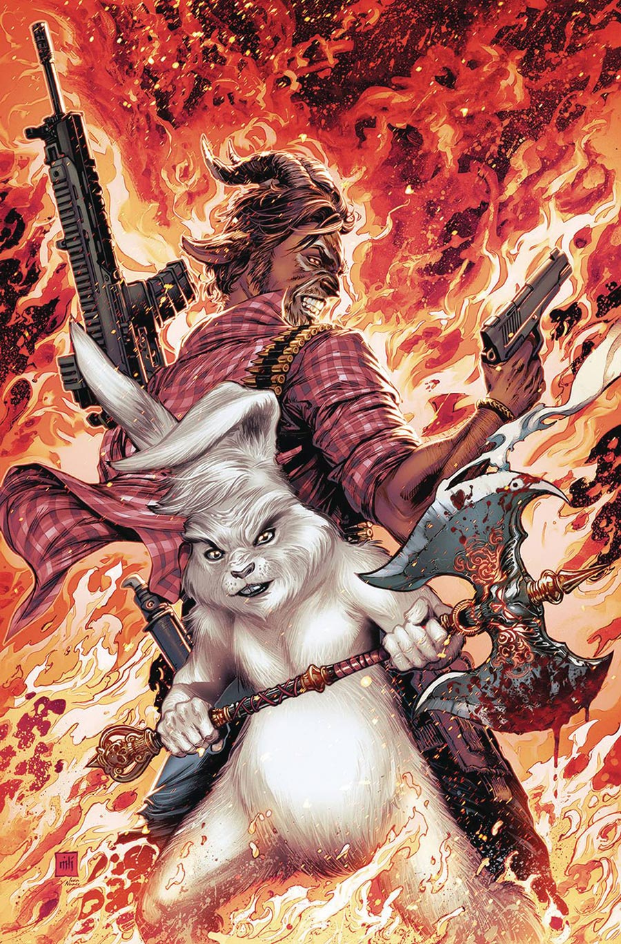 Man Goat And The Bunny Man Beware The Pigman #3 Cover A Regular Mike Krome Cover