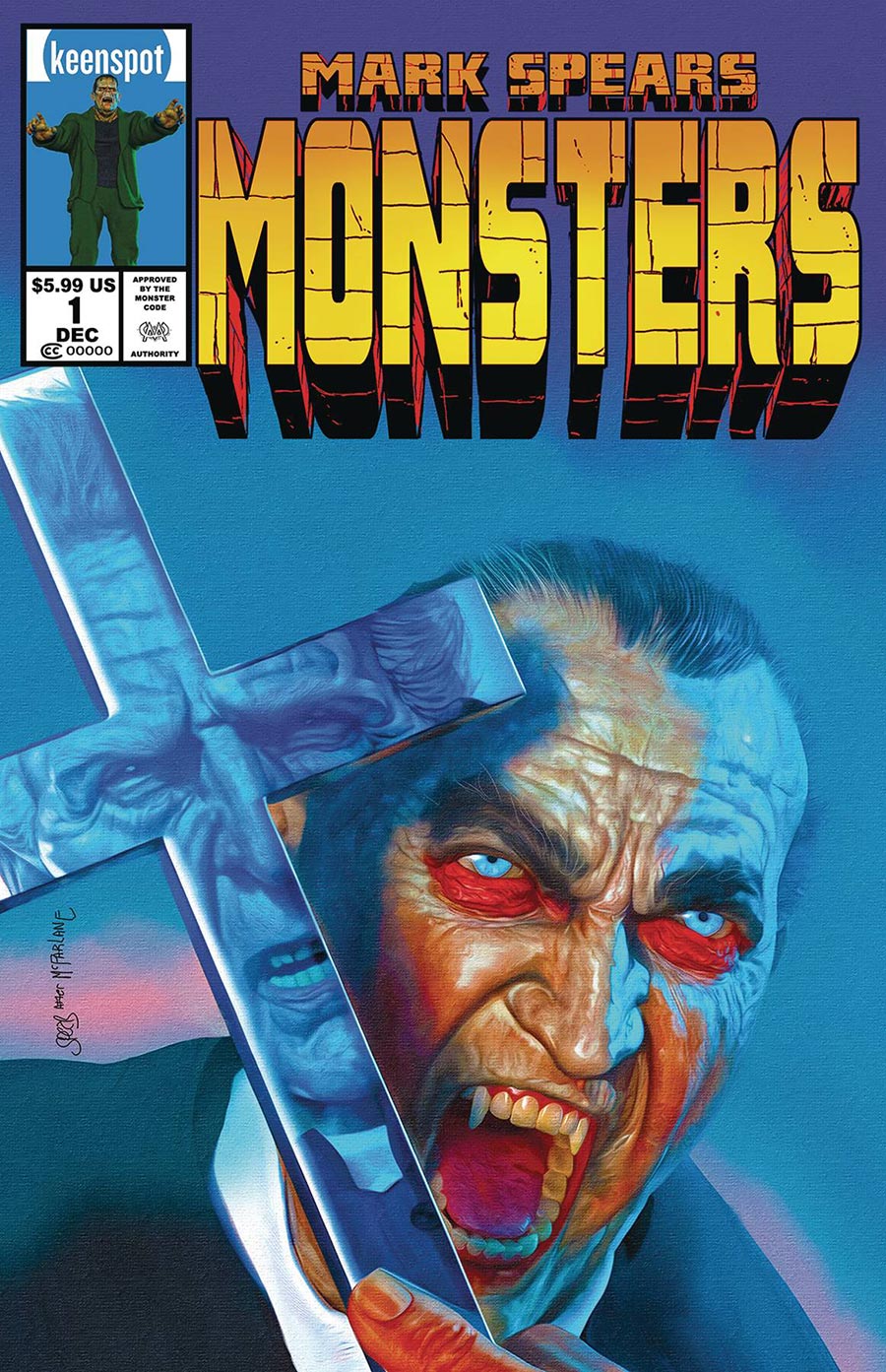 Mark Spears Monsters #1 Cover D Variant Mark Spears Incredible Hulk 340 Homage Cover