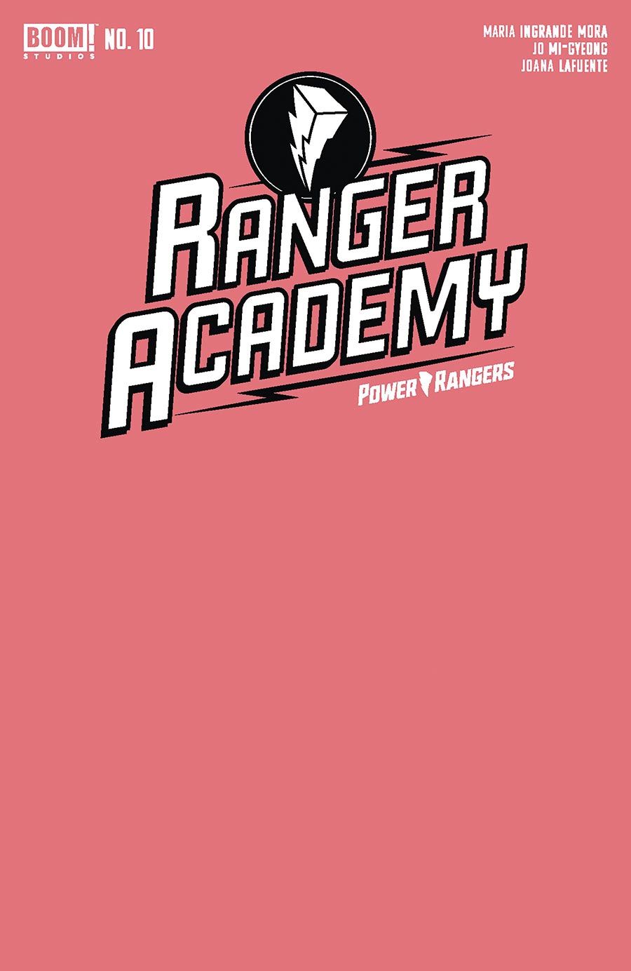 Ranger Academy #10 Cover B Variant Pink Blank Cover