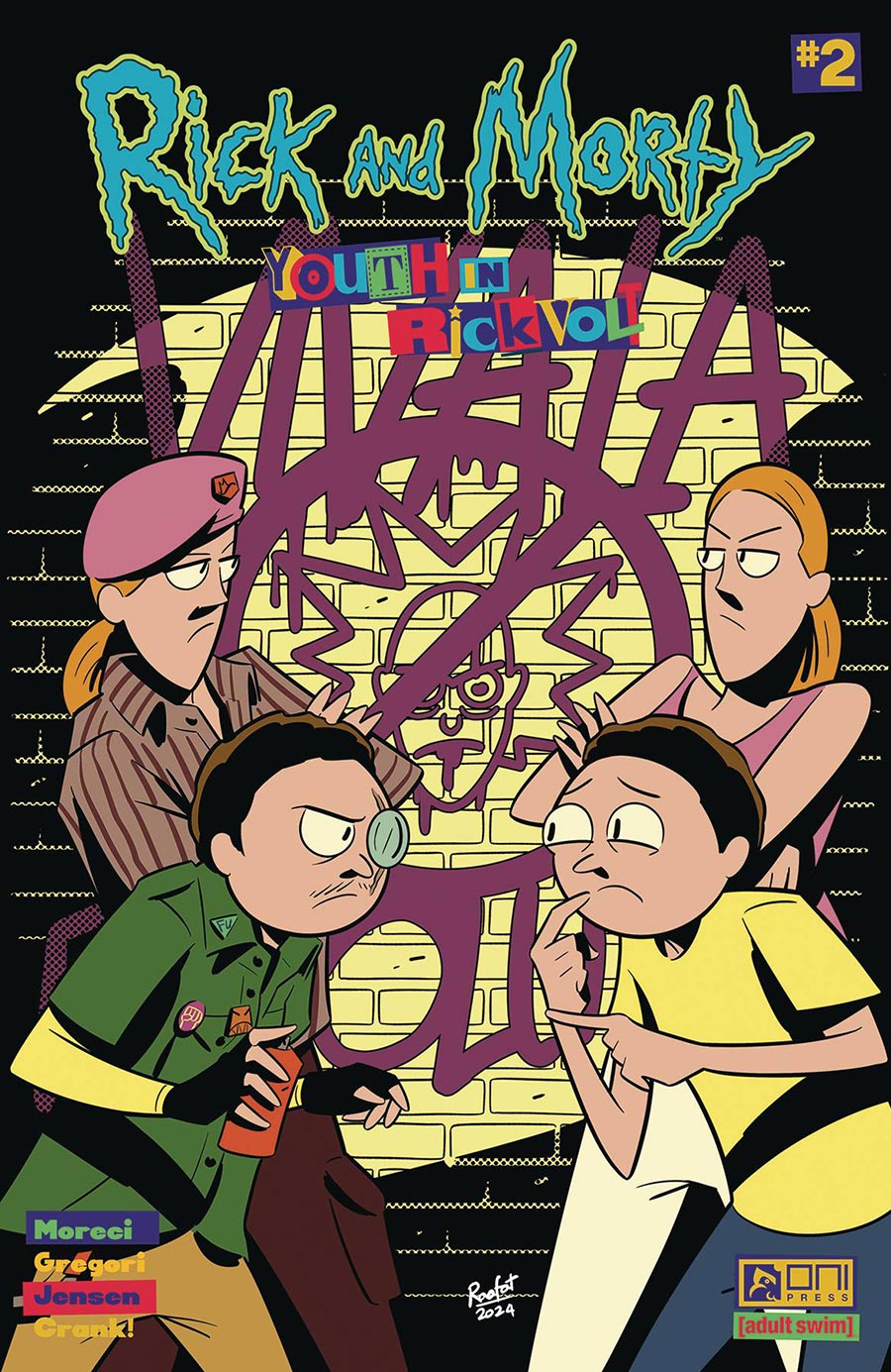 Rick And Morty Youth In Rickvolt #2 Cover B Variant Ahmed Raafat Cover