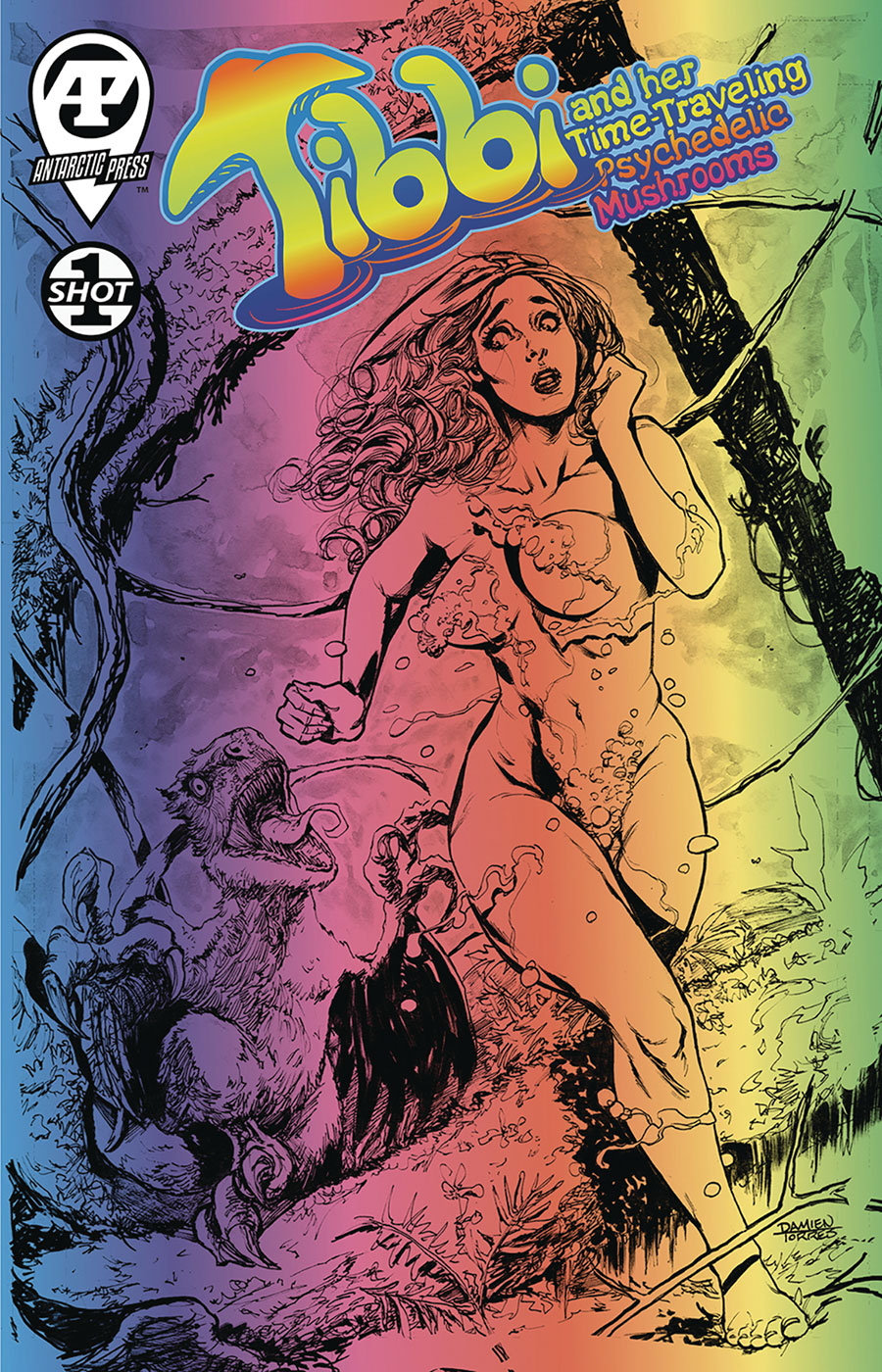 Tibbi And Her Time-Traveling Psychedelic Mushrooms #1 (One Shot) Cover B Variant Psychedelic Cover