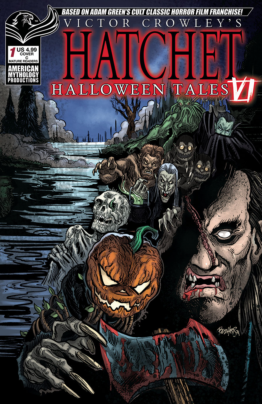 Victor Crowleys Hatchet Halloween Tales VI #1 (One Shot) Cover C Variant Buz Hasson Cover