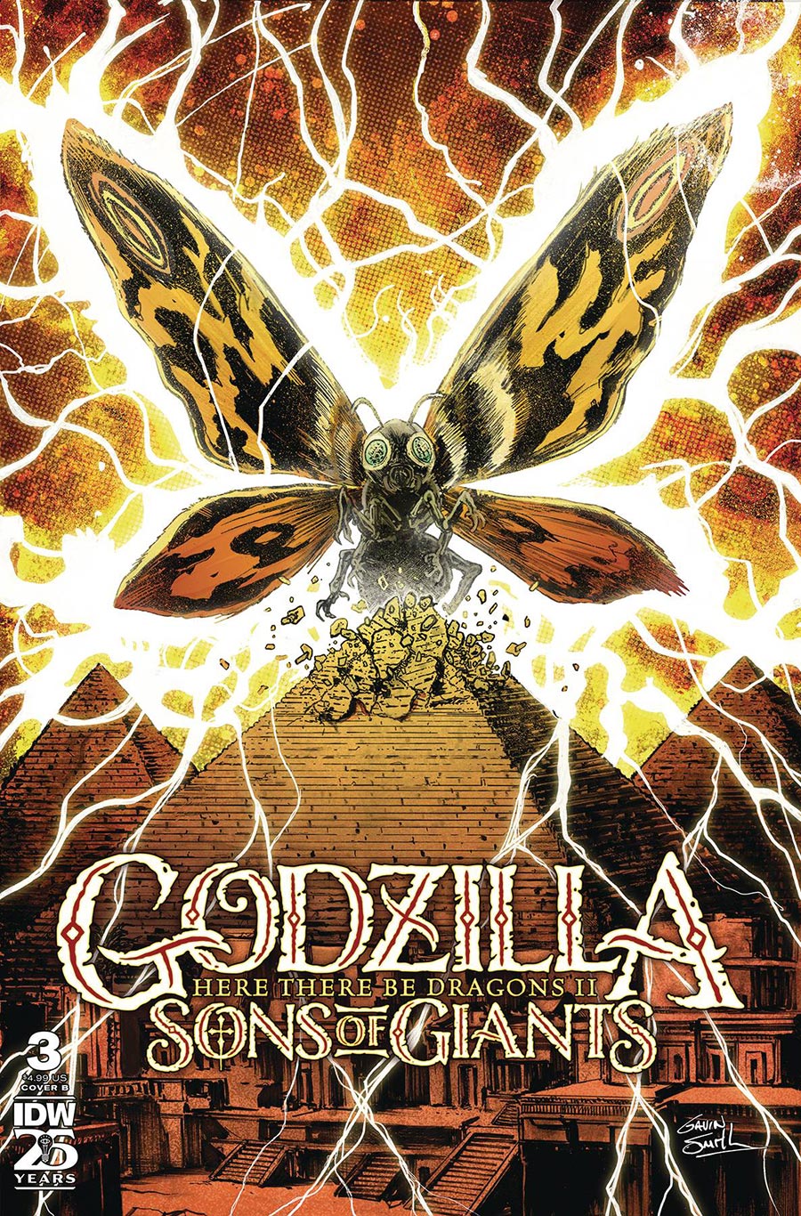 Godzilla Here There Be Dragons II Sons Of Giants #3 Cover B Variant Gavin Smith Cover