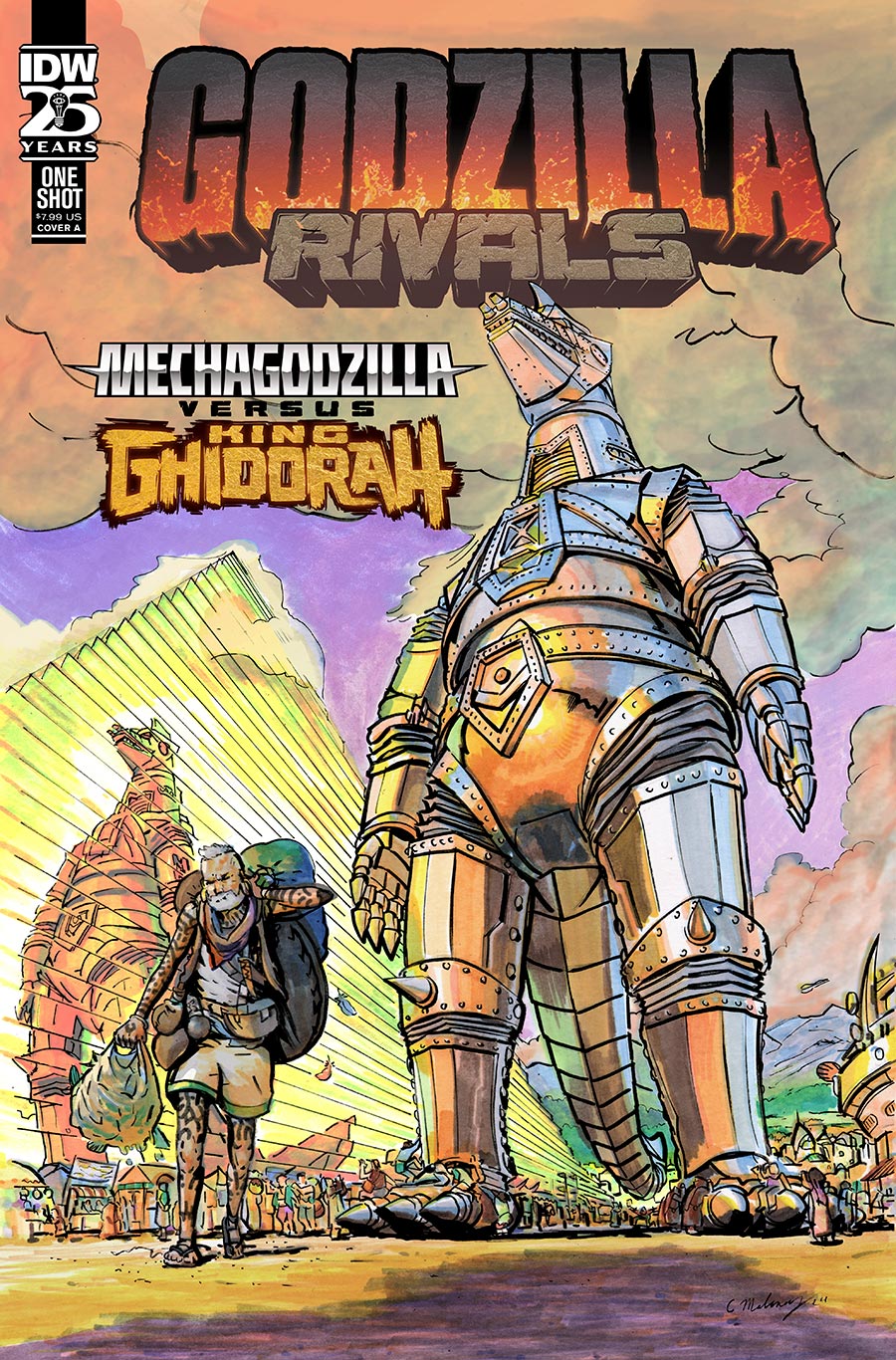 Godzilla Rivals Mechagodzilla vs King Ghidorah #1 (One Shot) Cover A Regular Casey Maloney Cover