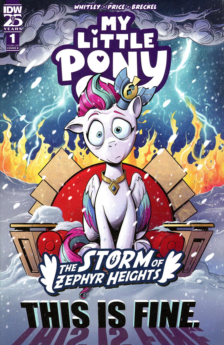 My Little Pony Storm Of Zephyr Heights #1 Cover B Variant Andy Price Cover