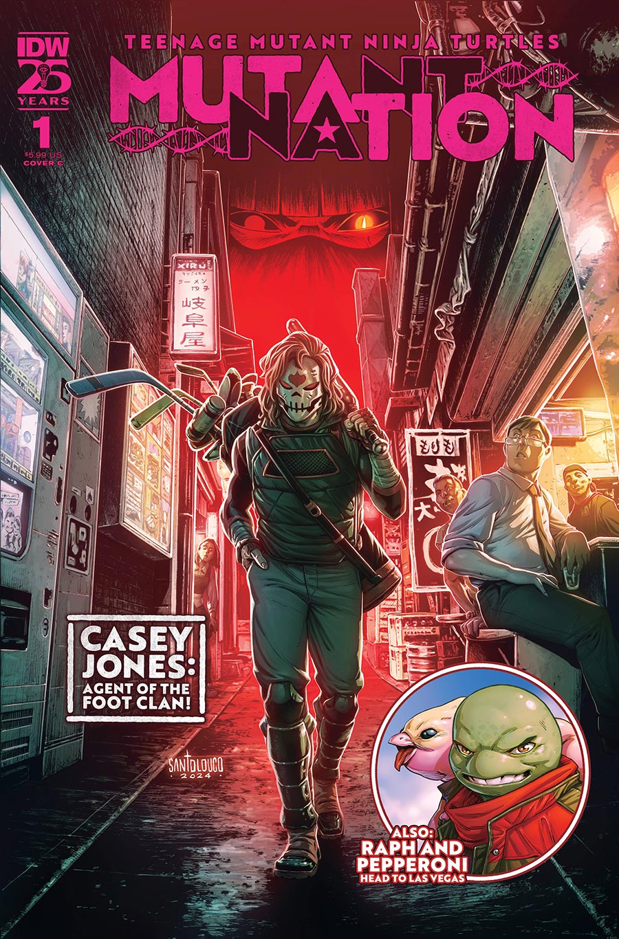 Teenage Mutant Ninja Turtles Mutant Nation #1 Cover C Variant Mateus Santolouco Cover