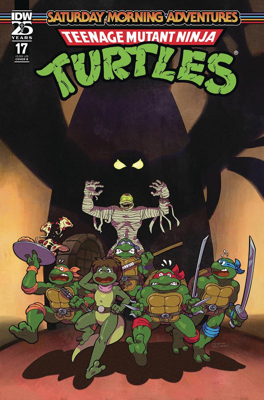 Teenage Mutant Ninja Turtles Saturday Morning Adventures Continued #17 Cover B Variant Mauro Fonseca Cover