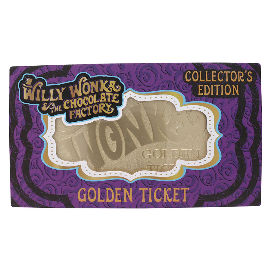WILLY WONKA COLLECTORS EDITION REPLICA GOLDEN TICKET