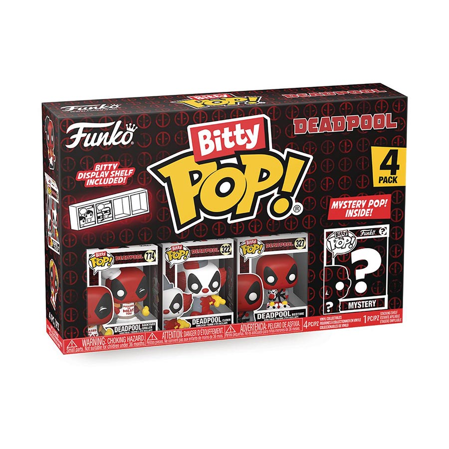 Bitty POP Deadpool Deadpool Series 1 BBQ 4-Pack Vinyl Figure