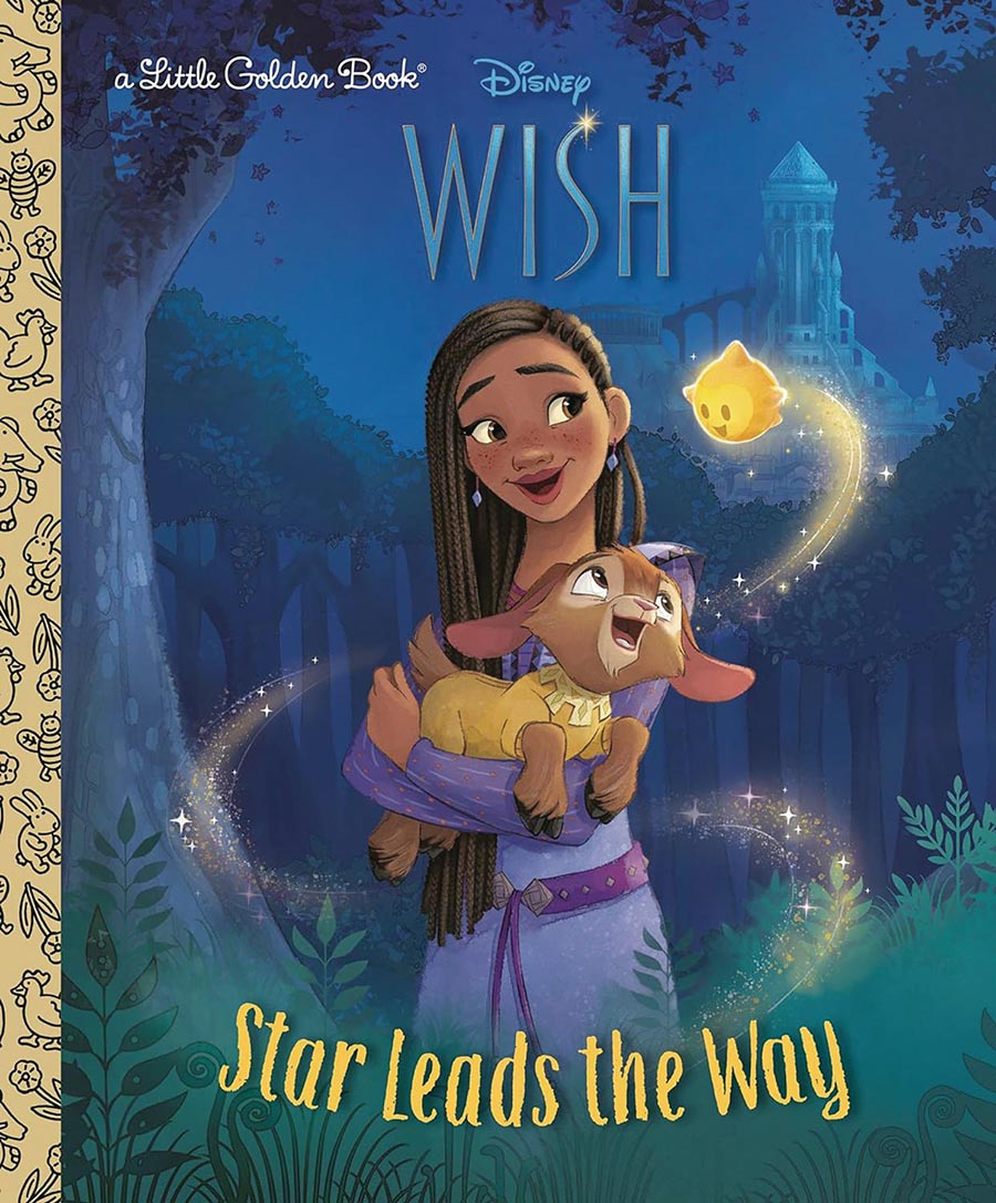 Disney Wish Star Leads The Way Little Golden Book HC