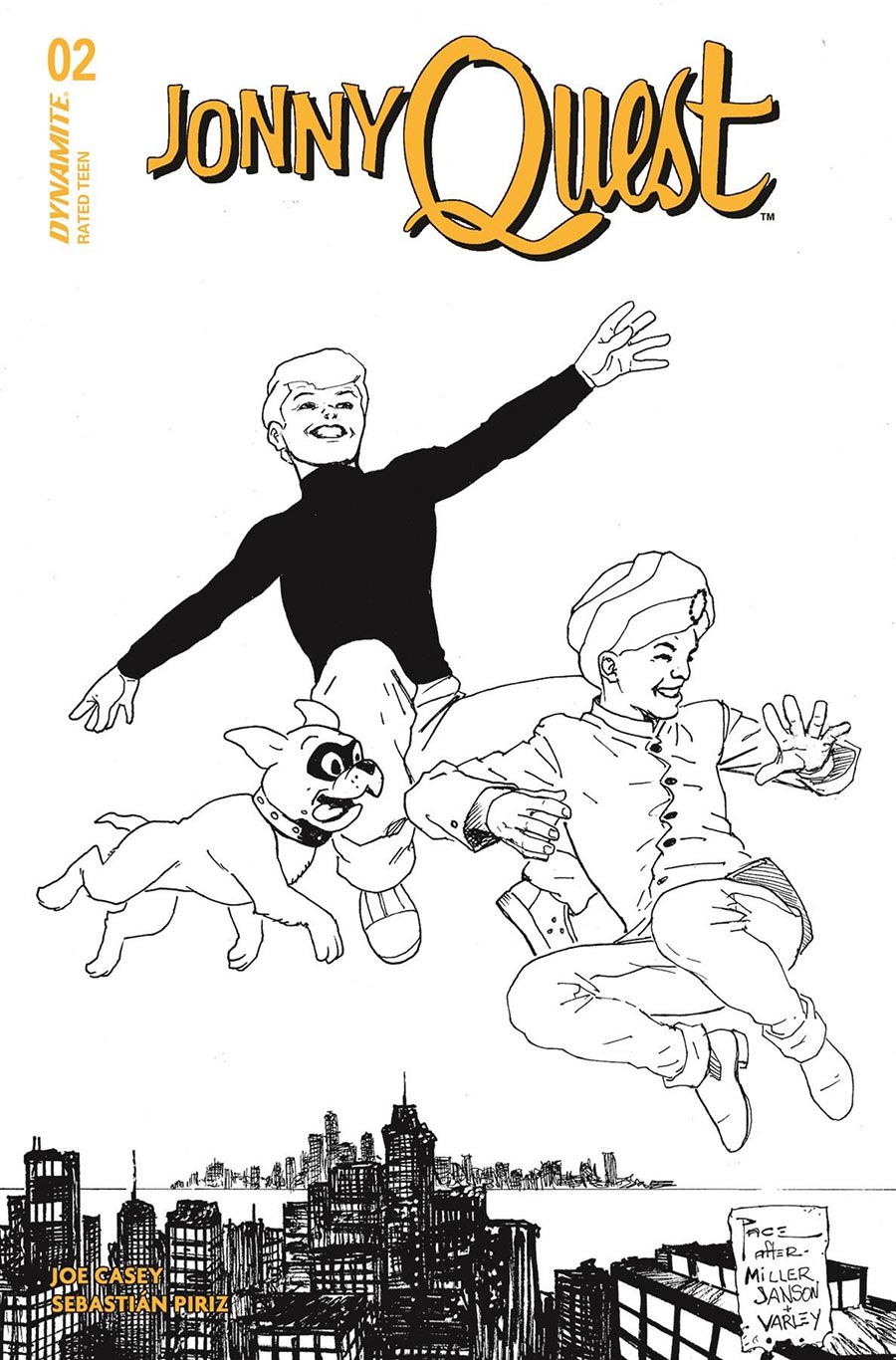 Jonny Quest Vol 2 #2 Cover G Incentive Richard Pace Line Art Cover