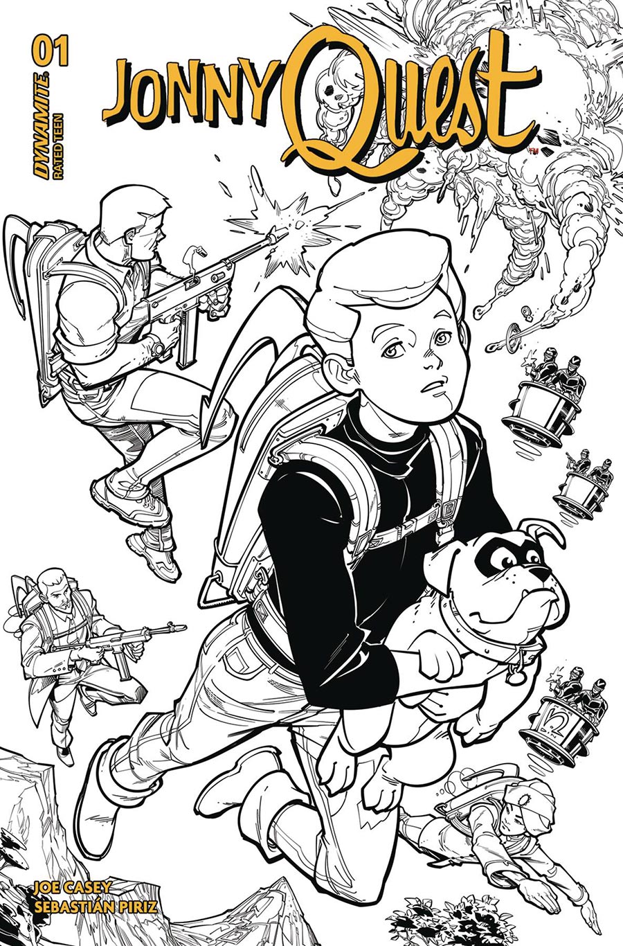 Jonny Quest Vol 2 #2 Cover J Incentive Chad Hardin Line Art Cover