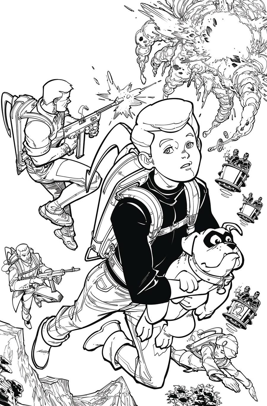 Jonny Quest Vol 2 #2 Cover M Incentive Chad Hardin Line Art Virgin Cover