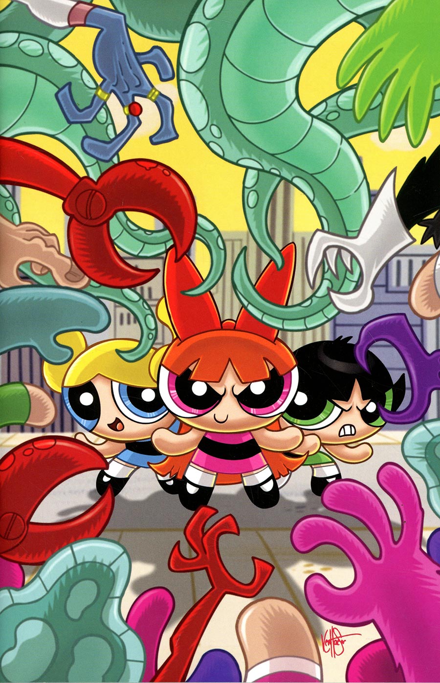 Powerpuff Girls Vol 4 #3 Cover H Incentive Ken Haeser Virgin Variant Cover