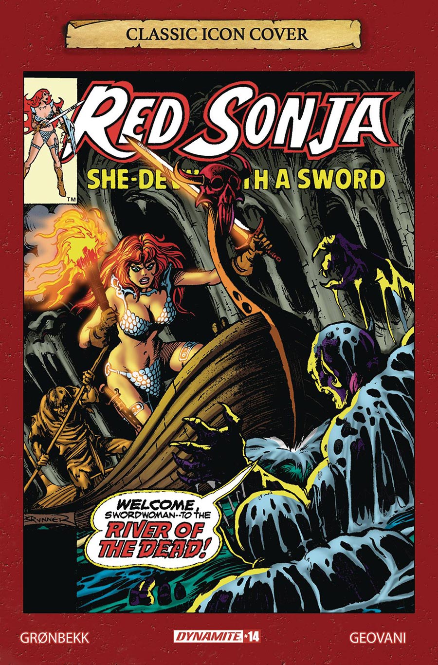 Red Sonja Vol 10 #14 Cover G Incentive Frank Brunner Icon Variant Cover