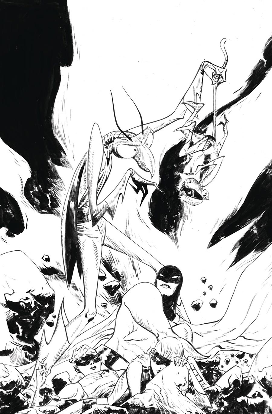 Space Ghost Vol 4 #5 Cover J Incentive Jae Lee Line Art Virgin Cover