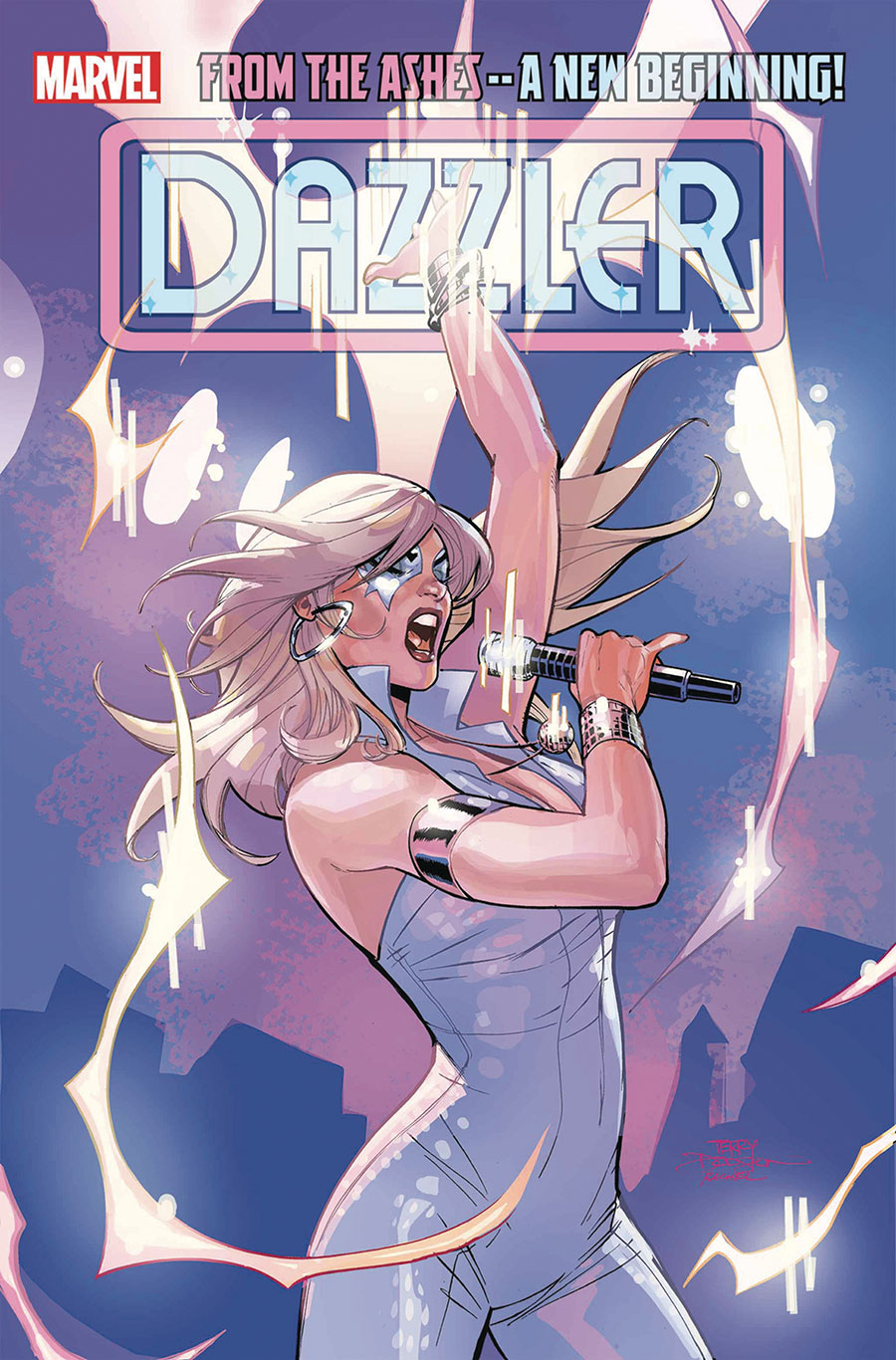 Dazzler Vol 2 #1 Cover K DF Silver Signature Series Signed By Terry Dodson & Rachel Dodson