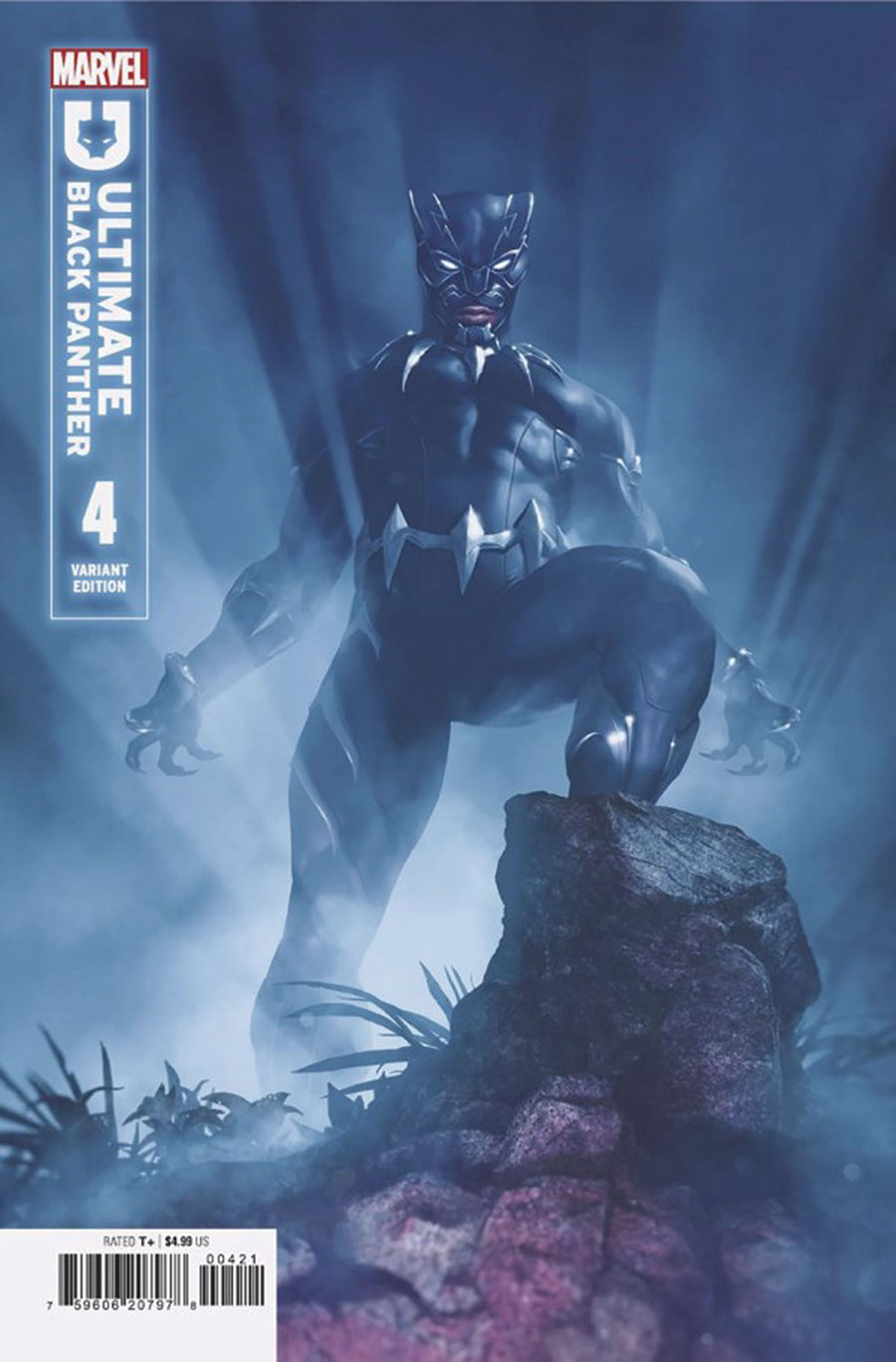 Ultimate Black Panther #4 Cover E DF Silver Signature Series Signed By Rahzzah