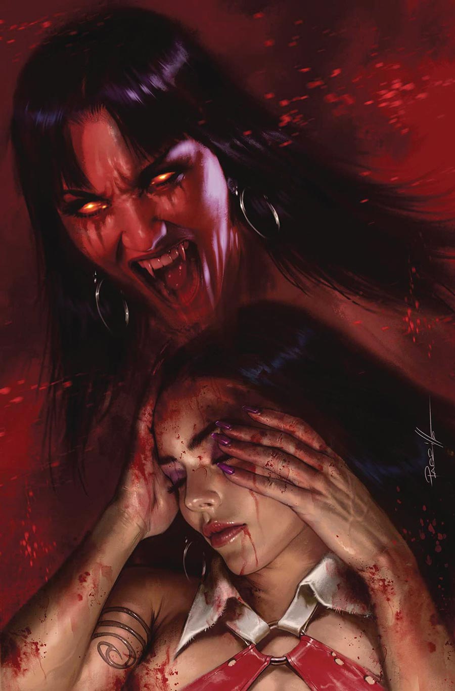 Vampirella Dark Reflections #1 Cover Z-C Dynamite Com Exclusive Lucio Parrillo Limited Metal Virgin Variant Cover