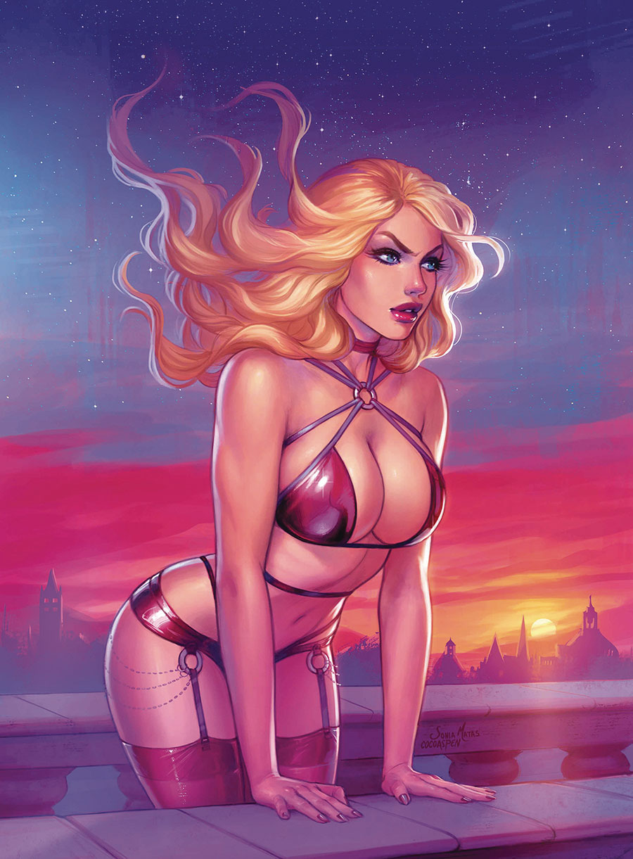 Grimm Fairy Tales Presents Wonderland Return To Madness #3 Cover F Sonia Matas Red Agent Lingerie Retailer Variant Cover